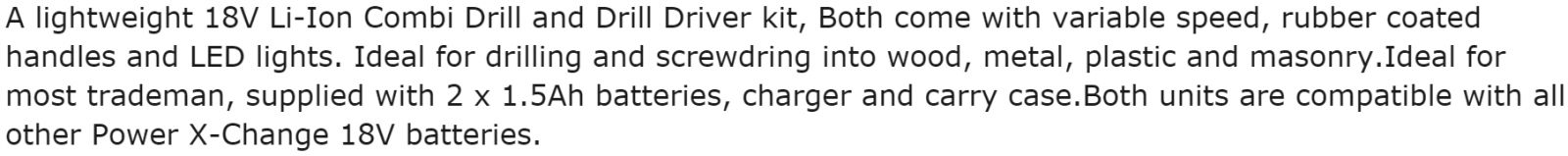 קיט מברגות נטענות היינל EINELL 18V LI COMBU DRILL DRIVER KIT